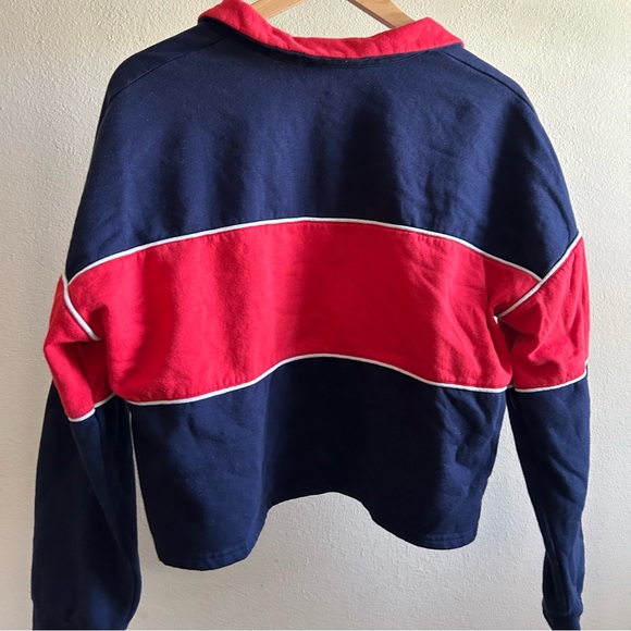 ☀️ MIXED THREADS Color Block Chest Stripe Quarter Zip - Picture 7 of 7